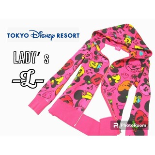 ディズニー(Disney)のレディースL◇TOKYO DISNEY RESORT◇パーカー pink(パーカー)