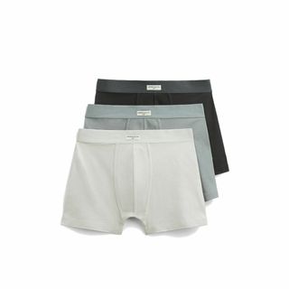 ザラ(ZARA)のZARA MAN ソフトベルベットタッチ ボクサーパンツ グレー3枚セットL(ボクサーパンツ)