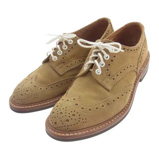 トリッカーズ(Trickers)のTricker's トリッカーズ M5633 BOURTON バートン ダイナイトソール スエード ウィングチップ シューズ ライトブラウン系 UK8.5【中古】(その他)