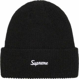 シュプリーム(Supreme)のSupreme Loose Gauge Beanie Black 23fw(ニット帽/ビーニー)