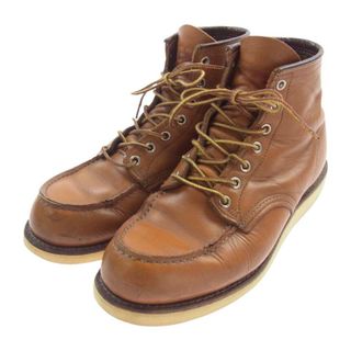 レッドウィング(REDWING)のRED WING レッドウィング ブーツ 9875 犬タグ 復刻モデル IRISH SETTER 6inch CLASSIC MOC TOE アイリッシュセッター ゴールドラセット ワーク ブーツ  ライトブラウン系 27cm【中古】(ブーツ)