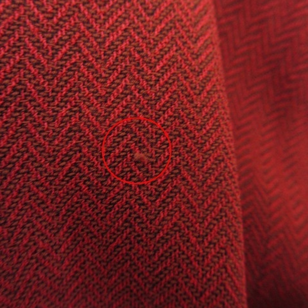 CARVEN(カルヴェン)のカルヴェン ノワール ジャケット シングル 赤 茶 ウール シルク混 48 L位 レディースのジャケット/アウター(その他)の商品写真