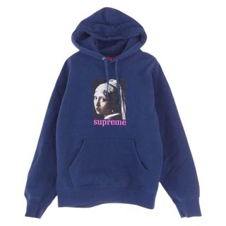 シュプリーム(Supreme)のSupreme シュプリーム パーカー 20AW Pearl Hooded Sweatshirt フェルメール フーデット スウェットシャツ パーカー フーディ ネイビー系 S【中古】(パーカー)