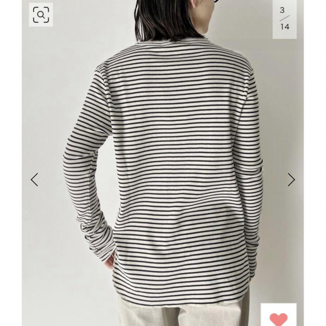 L'Appartement DEUXIEME CLASSE(アパルトモンドゥーズィエムクラス)のL'Appartement Border Rib Longsleeve T-sh レディースのトップス(カットソー(長袖/七分))の商品写真