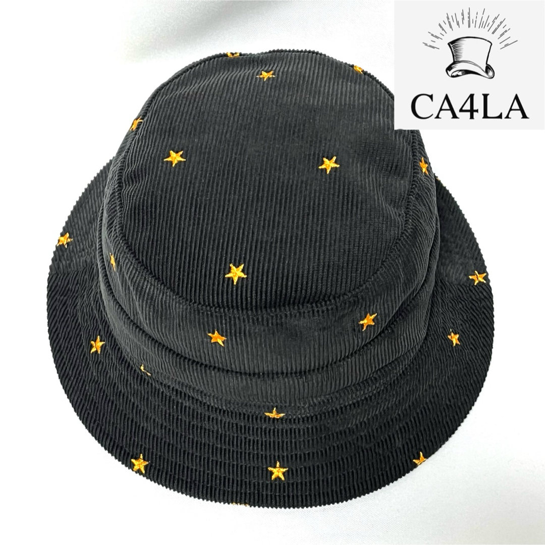 CA4LA(カシラ)の【新品】CA4LA カシラ日本製キッズ用 お星さま刺繍が可愛いコーデュロイハット キッズ/ベビー/マタニティのこども用ファッション小物(帽子)の商品写真