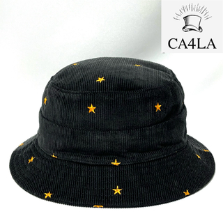 【新品】CA4LA カシラ日本製キッズ用 お星さま刺繍が可愛いコーデュロイハット