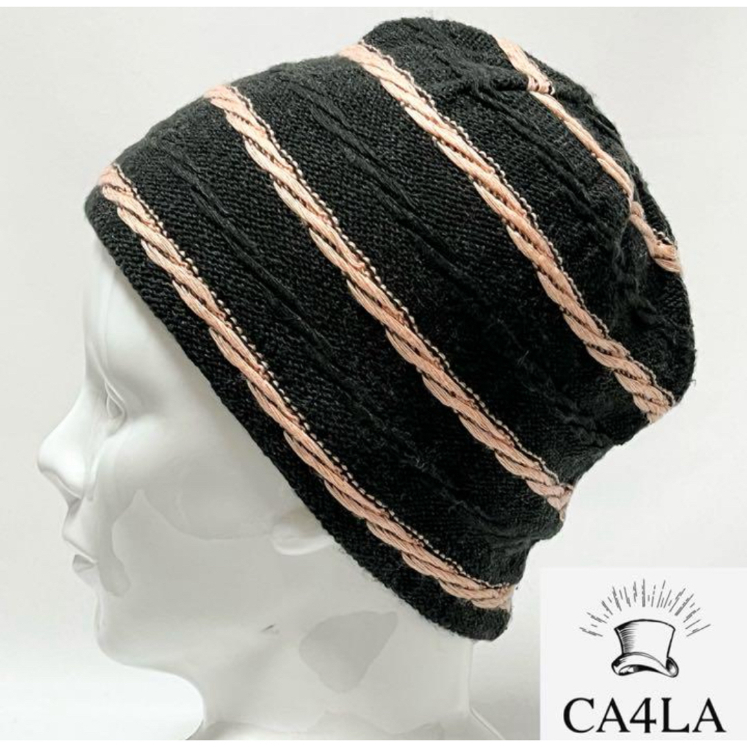 CA4LA(カシラ)の【新品】CA4LA カシラ日本製 カラー抜群 模様編みコットン混ニットビーニー  メンズの帽子(ニット帽/ビーニー)の商品写真