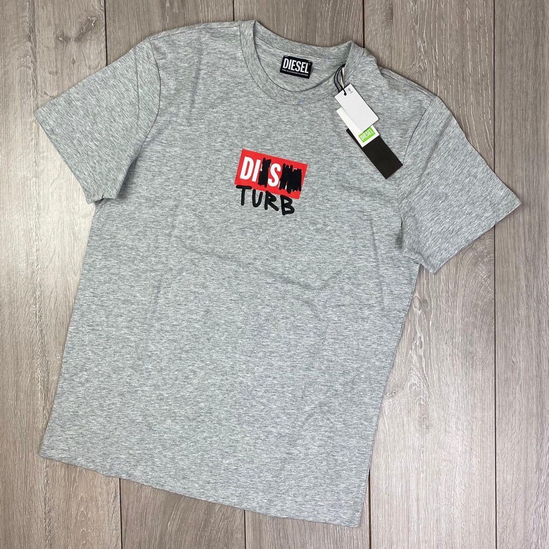 DIESEL(ディーゼル)のDIESEL Tシャツ M A032640GRAM Men's Slim グレー メンズのトップス(Tシャツ/カットソー(半袖/袖なし))の商品写真