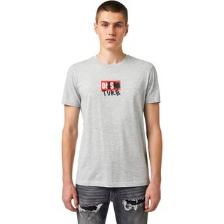 ディーゼル(DIESEL)のDIESEL Tシャツ M A032640GRAM Men's Slim グレー(Tシャツ/カットソー(半袖/袖なし))