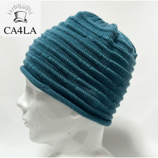 カシラ(CA4LA)の【新品】CA4LA カシラ日本製 立体模様編み ニットキャップ ジェンダーレス(ニット帽/ビーニー)