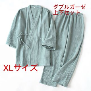 甚平 部屋着 上下セット 作務衣 じんべい　XL レディース　未使用　タグ付き(ルームウェア)