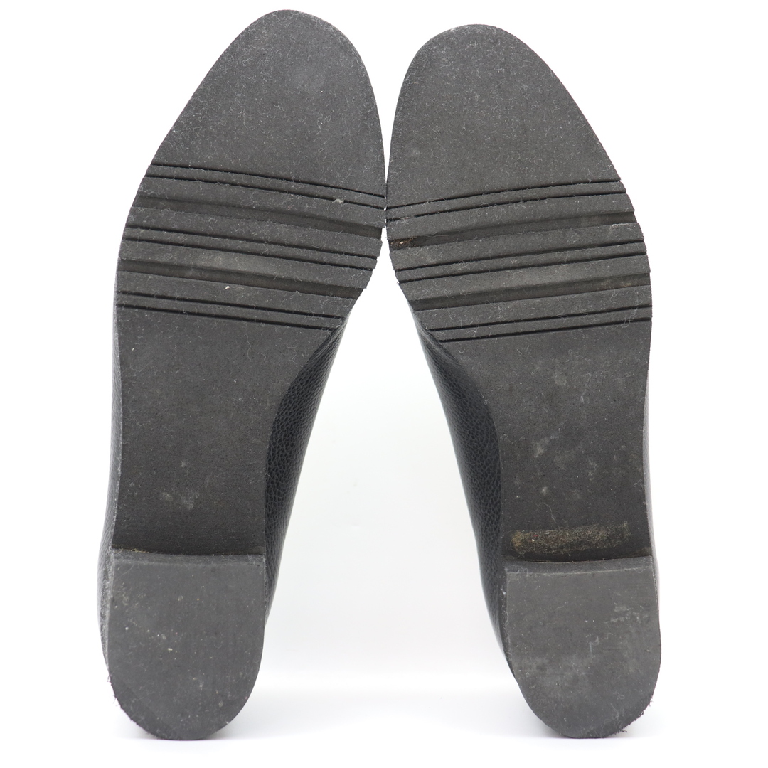 Salvatore Ferragamo(サルヴァトーレフェラガモ)のITCY1JDADE2G サルバトーレフェラガモ パンプス ローヒール レザー ブラック レディース サイズ 6 レディースの靴/シューズ(ハイヒール/パンプス)の商品写真