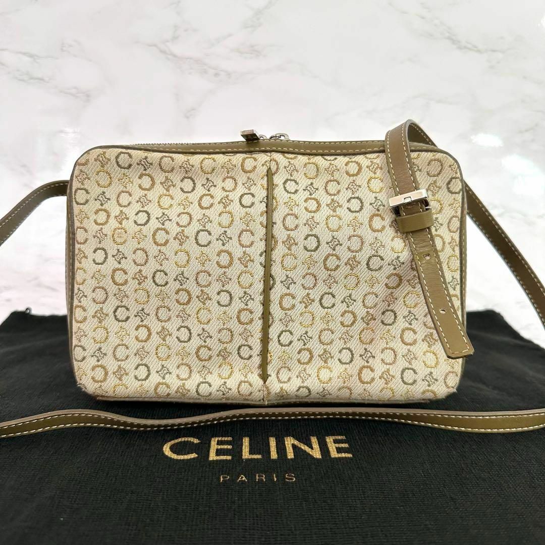 若干の誤差はご了承ください縦セリーヌ CELINE ショルダーバッグ Cマカダム キャンバス レザー