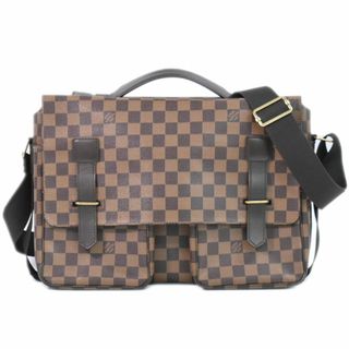 ルイヴィトン(LOUIS VUITTON)の本物 ルイヴィトン LOUIS VUITTON LV ブロードウェイ ダミエ エベヌ 2WAY ショルダーバッグ ハンドバッグ ブラウン N42270 Broadway ビトン バッグ 中古(ショルダーバッグ)