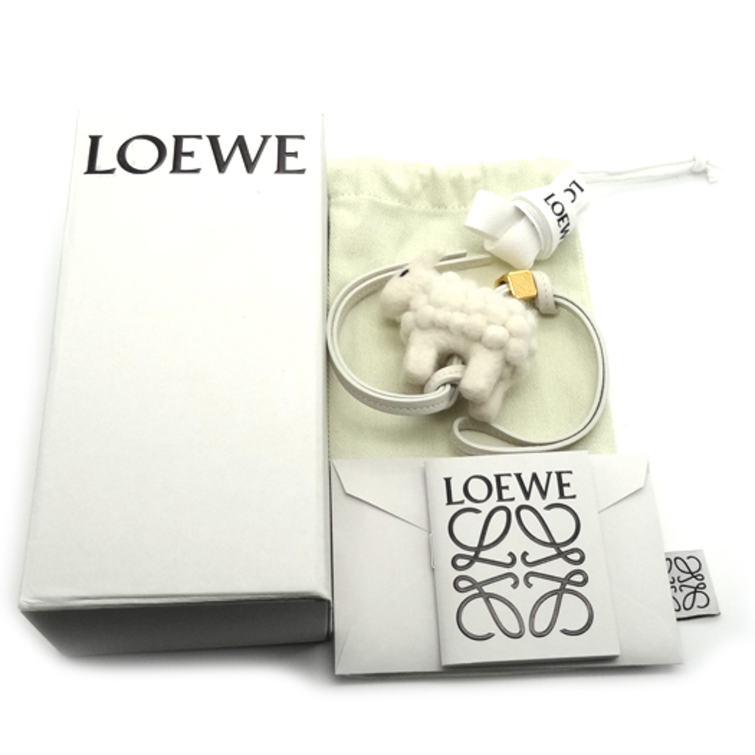 LOEWE - ロエベ シープ チャーム フェルト カーフレザー LOEWE - ロエベ シープ チャーム フェルト カーフレザー