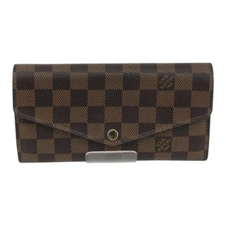 ルイヴィトン(LOUIS VUITTON)の■■LOUIS VUITTON ルイヴィトン ポルトフォイユ・サラ ダミエ・エベヌ 長財布 N63209 ブラウン(財布)