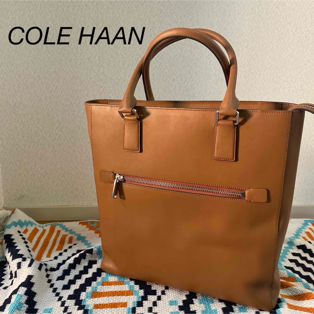 コールハーン COLE HAAN トートバッグ ビジネス ブラウン A3対応良好