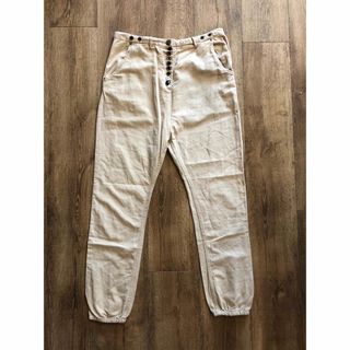 メゾンスコッチ(MAISON SCOTCH)のMAISON SCOTCHリネントラウザース ボタン装飾ピエロパンツヘリンボーン(カジュアルパンツ)