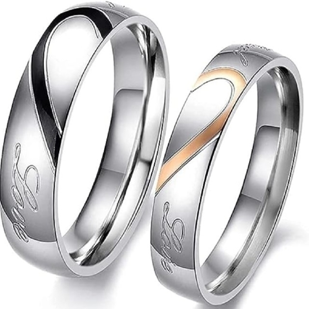 X981  ペアリング 結婚指輪 シルバー レディース  メンズ カップル レディースのアクセサリー(リング(指輪))の商品写真