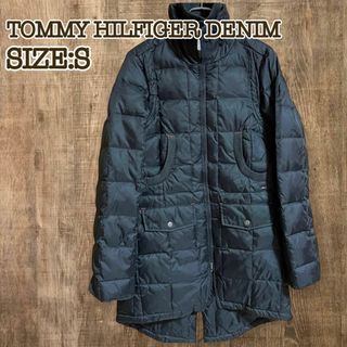 トミーヒルフィガー(TOMMY HILFIGER)のTOMMY HILFIGER トミーヒルフィガー　ロングダウンコート　ブラックS(ダウンジャケット)