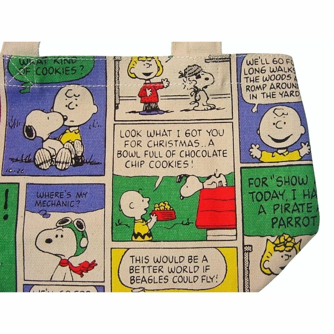 PEANUTS(ピーナッツ)のピーナッツ：帆布のミニトート バッグ #スヌーピー コミック レディースのバッグ(トートバッグ)の商品写真