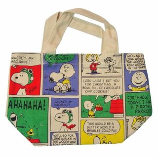 ピーナッツ(PEANUTS)のピーナッツ：帆布のミニトート バッグ #スヌーピー コミック(トートバッグ)