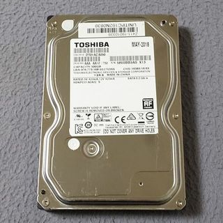 トウシバ(東芝)のTOSHIBA 3.5インチHDD 500GB 新品同様 使用0時間 正常判定(PCパーツ)