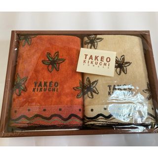 タケオキクチ(TAKEO KIKUCHI)の新品　タケオキクチ　ハンドタオル2枚セット(タオル/バス用品)