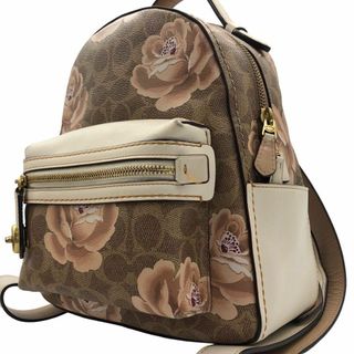 コーチ(COACH)のCOACH コーチ リュック　シグネチャー　薔薇　花柄 ピンク F30954(リュック/バックパック)