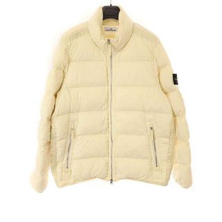 ストーンアイランド(STONE ISLAND)のSTONE ISLAND ストーンアイランド 23AW ナイロンサテン ガーメントダイ ダウンジャケット 791544028 アイボリー L(ダウンジャケット)