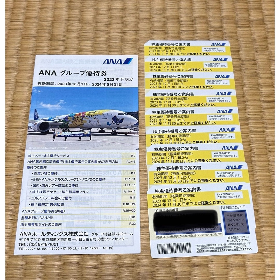 ANA(全日本空輸)(エーエヌエー(ゼンニッポンクウユ))のANA株主優待 チケットの乗車券/交通券(航空券)の商品写真