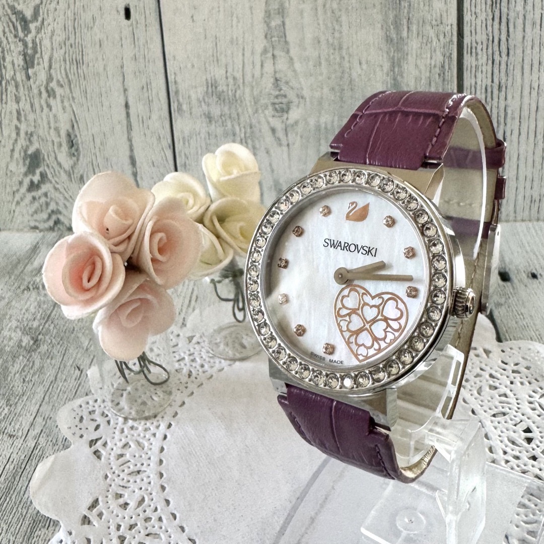 SWAROVSKI - 【希少】Swarovski スワロフスキー 時計 ハート SWAROVSKI - 【希少】Swarovski スワロフスキー 時計 ハート
