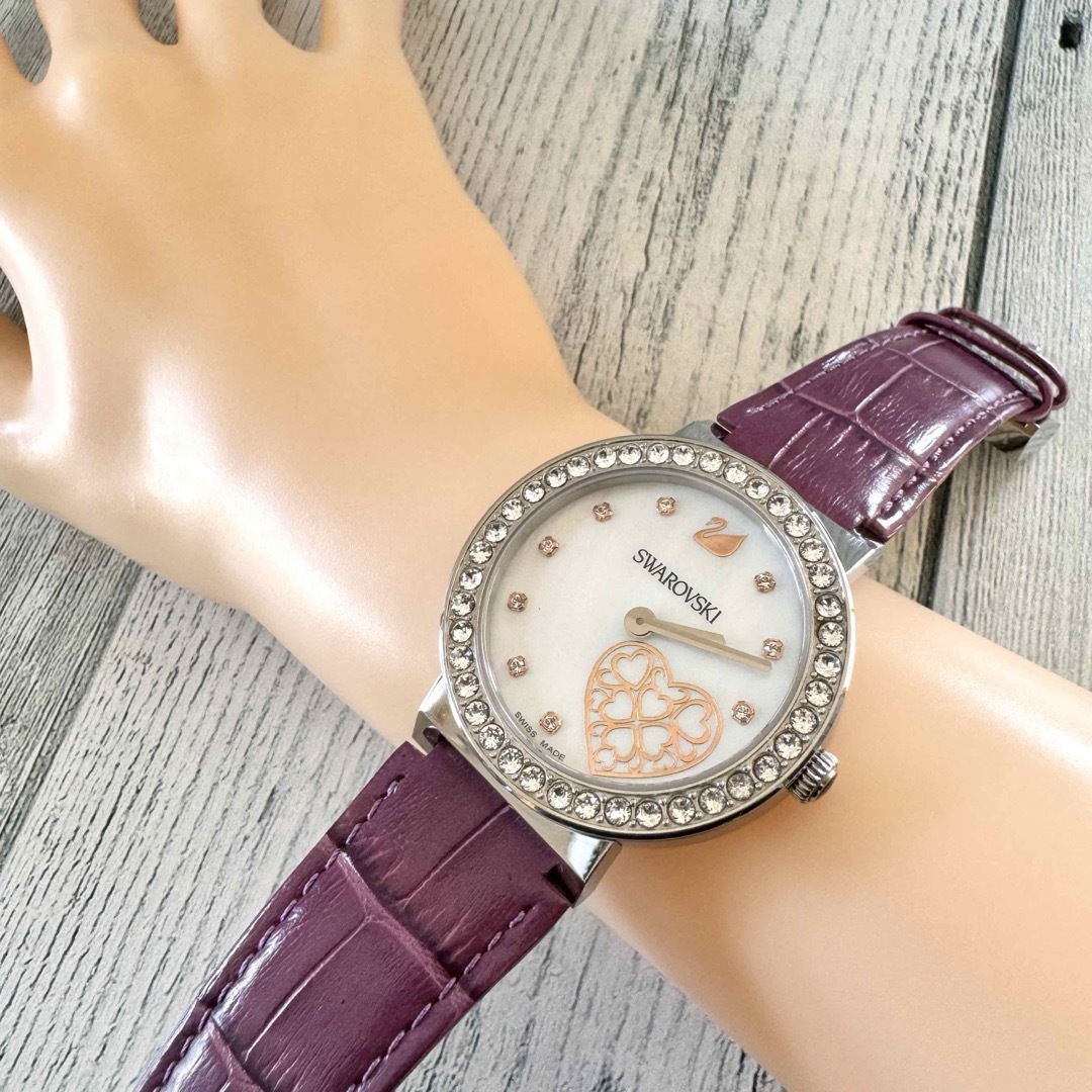 SWAROVSKI - 【希少】Swarovski スワロフスキー 時計 ハート SWAROVSKI - 【希少】Swarovski スワロフスキー 時計 ハート