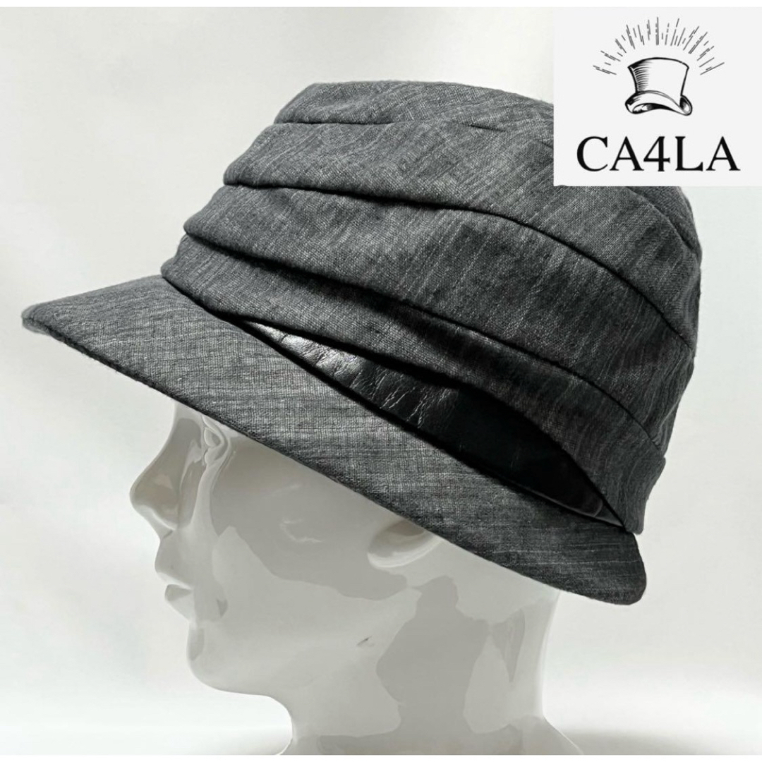 CA4LA(カシラ)の【新品】CA4LA カシラ日本製リアルレザーがワンポイント個性派やわらかハット レディースの帽子(ハット)の商品写真