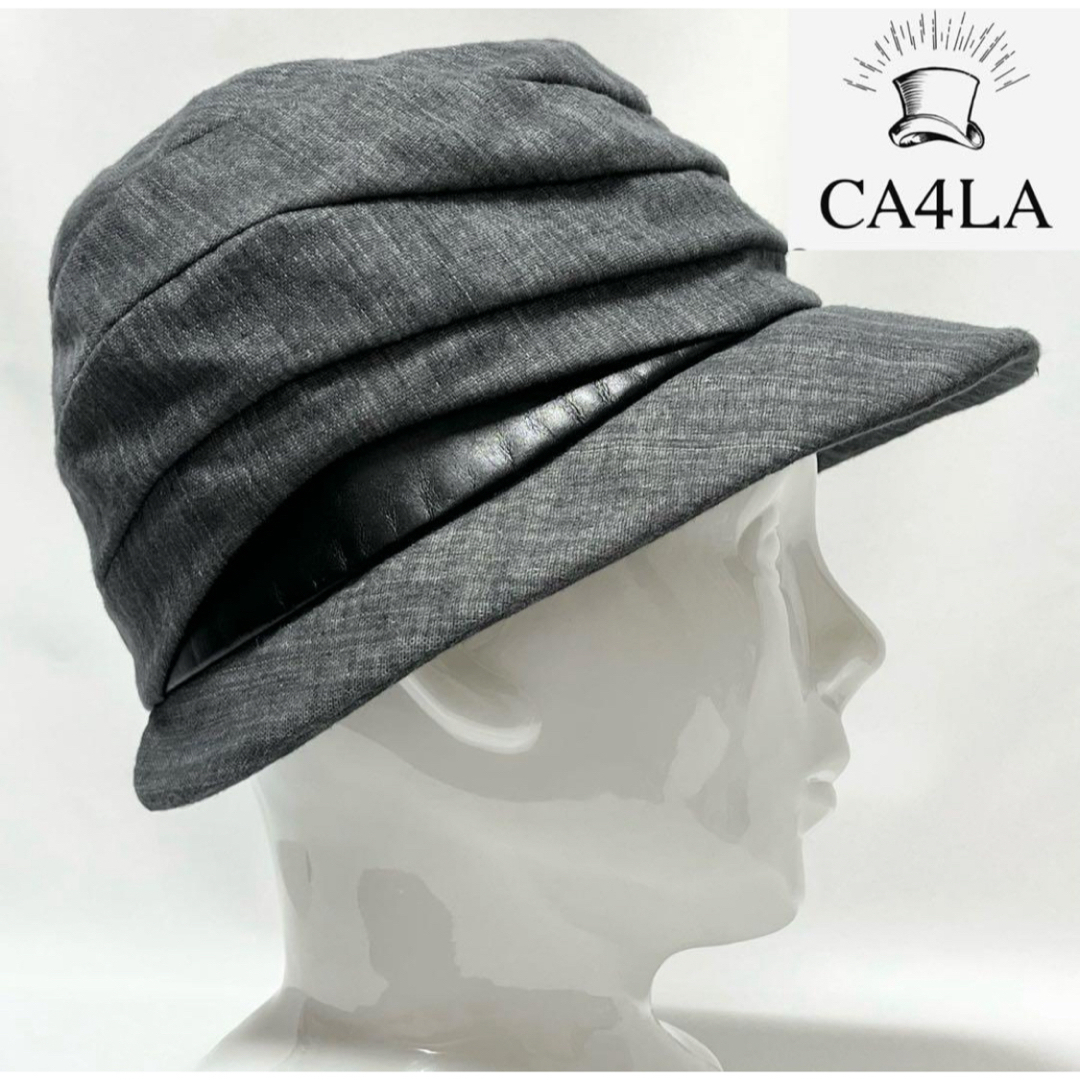 CA4LA(カシラ)の【新品】CA4LA カシラ日本製リアルレザーがワンポイント個性派やわらかハット レディースの帽子(ハット)の商品写真