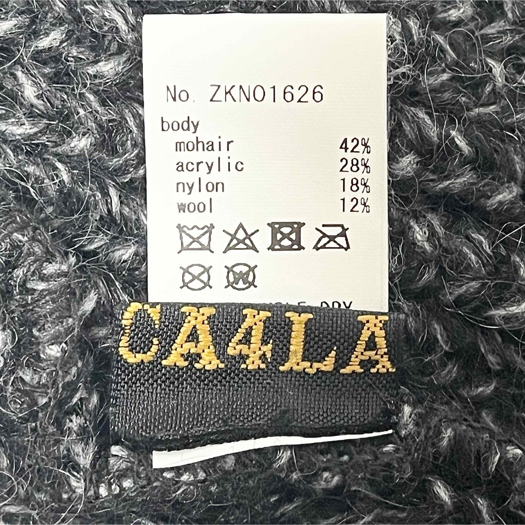 CA4LA(カシラ)の【新品】CA4LAカシラ 日本製 やわらか質感 超シックなモヘアニットキャップ レディースの帽子(ニット帽/ビーニー)の商品写真