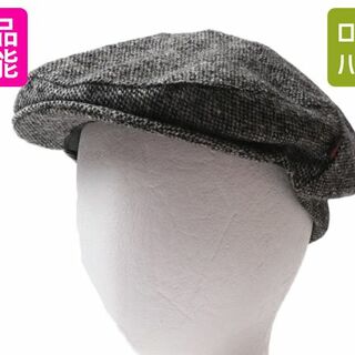 アイルランド製 HATS OF IRELAND ドネガル ツイード ウール ハンチング キャップ メンズ レディース L 古着 帽子 キャスケット 防寒 秋 冬(ハンチング/ベレー帽)