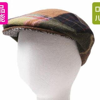 ハンドメイド アイルランド製 HANNA HATS ツイード ウール パッチワーク ハンチング キャップ メンズ レディース M / 帽子 キャスケット(ハンチング/ベレー帽)