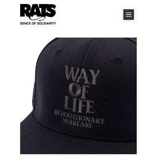 ラッツ(RATS)のRATS EMBROIDERY CAP WAY OF LIFE(キャップ)