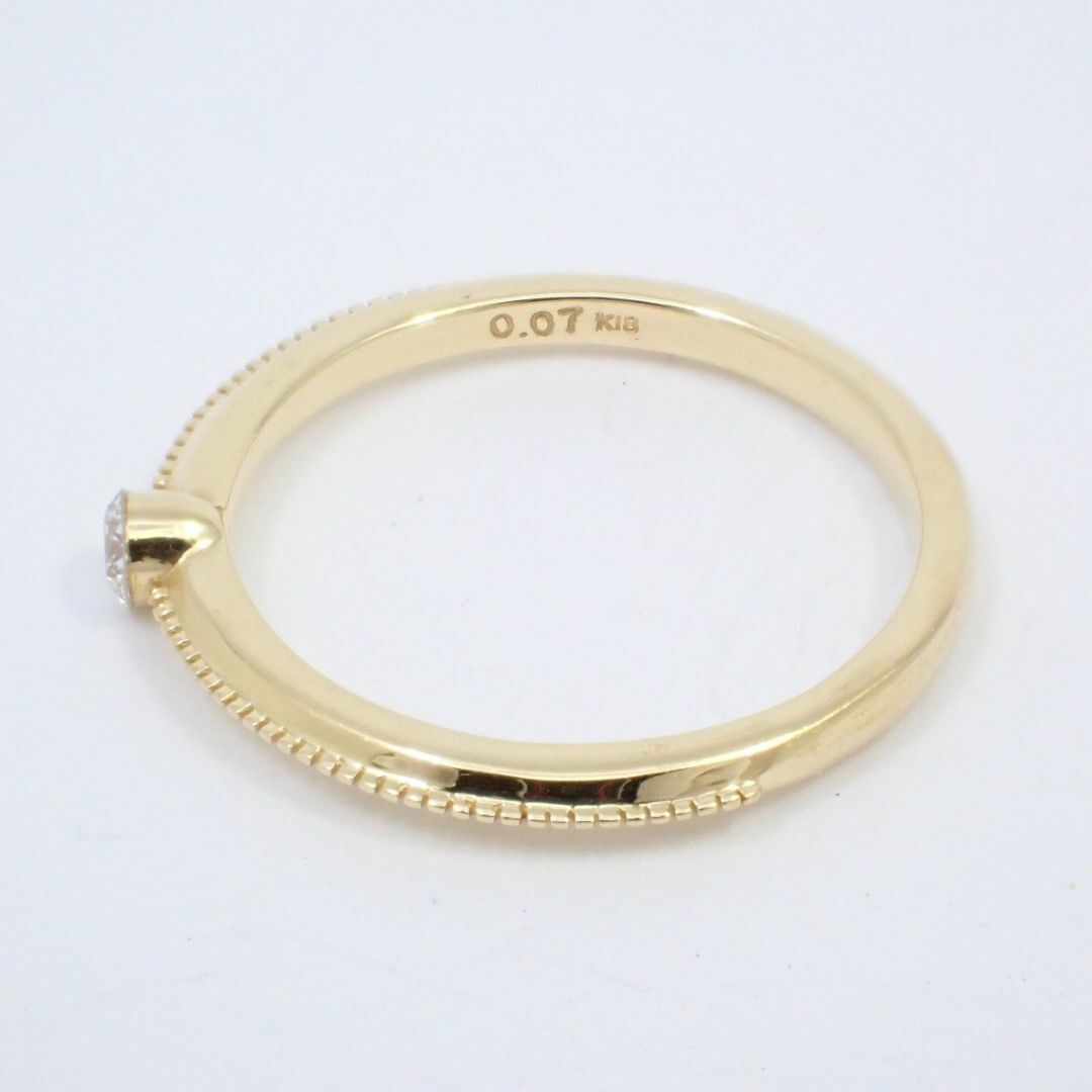 agete(アガット)のagete アガット リング 指輪 K18YG/ダイヤモンド0.07ct 10164111085 9号 レディースのアクセサリー(リング(指輪))の商品写真