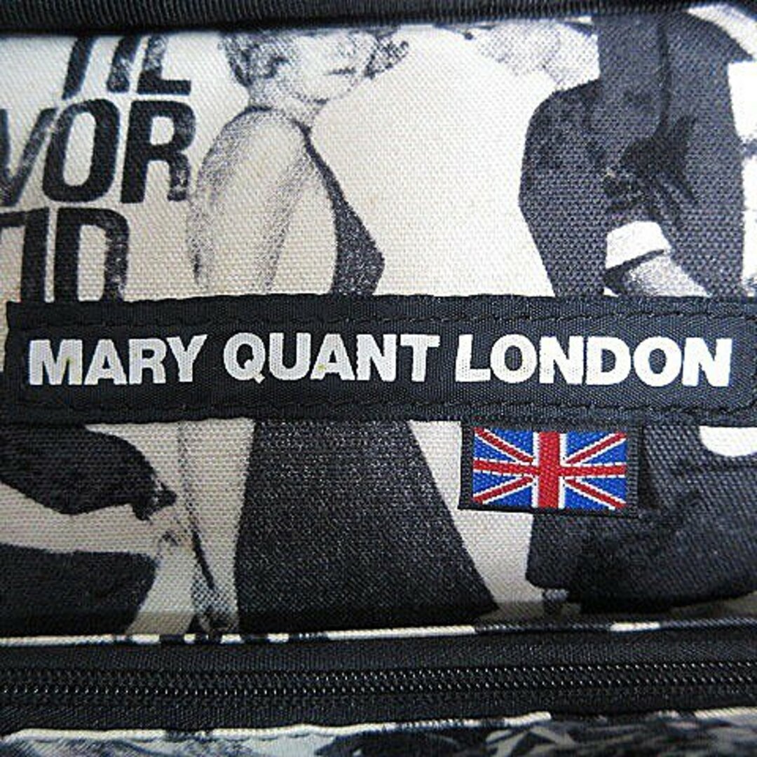 MARY QUANT(マリークワント)のマリークワント LONDON バッグ ハンド フェイクレザー 無地 ブラック 鞄 レディースのバッグ(ハンドバッグ)の商品写真