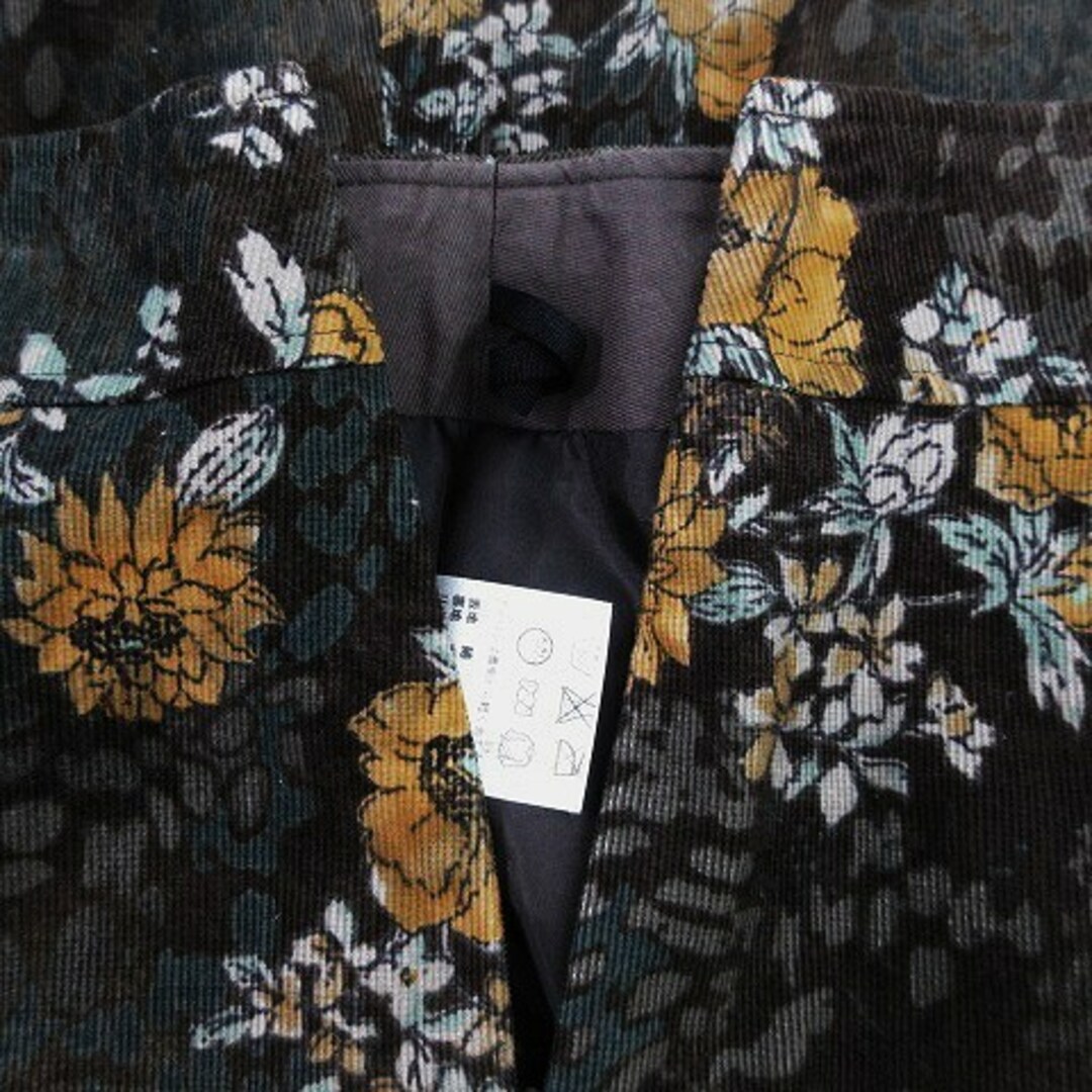 anyFAM(エニィファム)のエニィファム スカート フレア ひざ丈 薄手 コットン 花柄 2 茶 ボトムス レディースのスカート(ひざ丈スカート)の商品写真