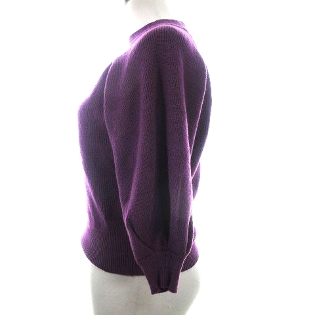 GRL(グレイル)のグレイル ニット カットソー 七分袖 ハイネック 無地 M 紫 トップス レディースのトップス(ニット/セーター)の商品写真