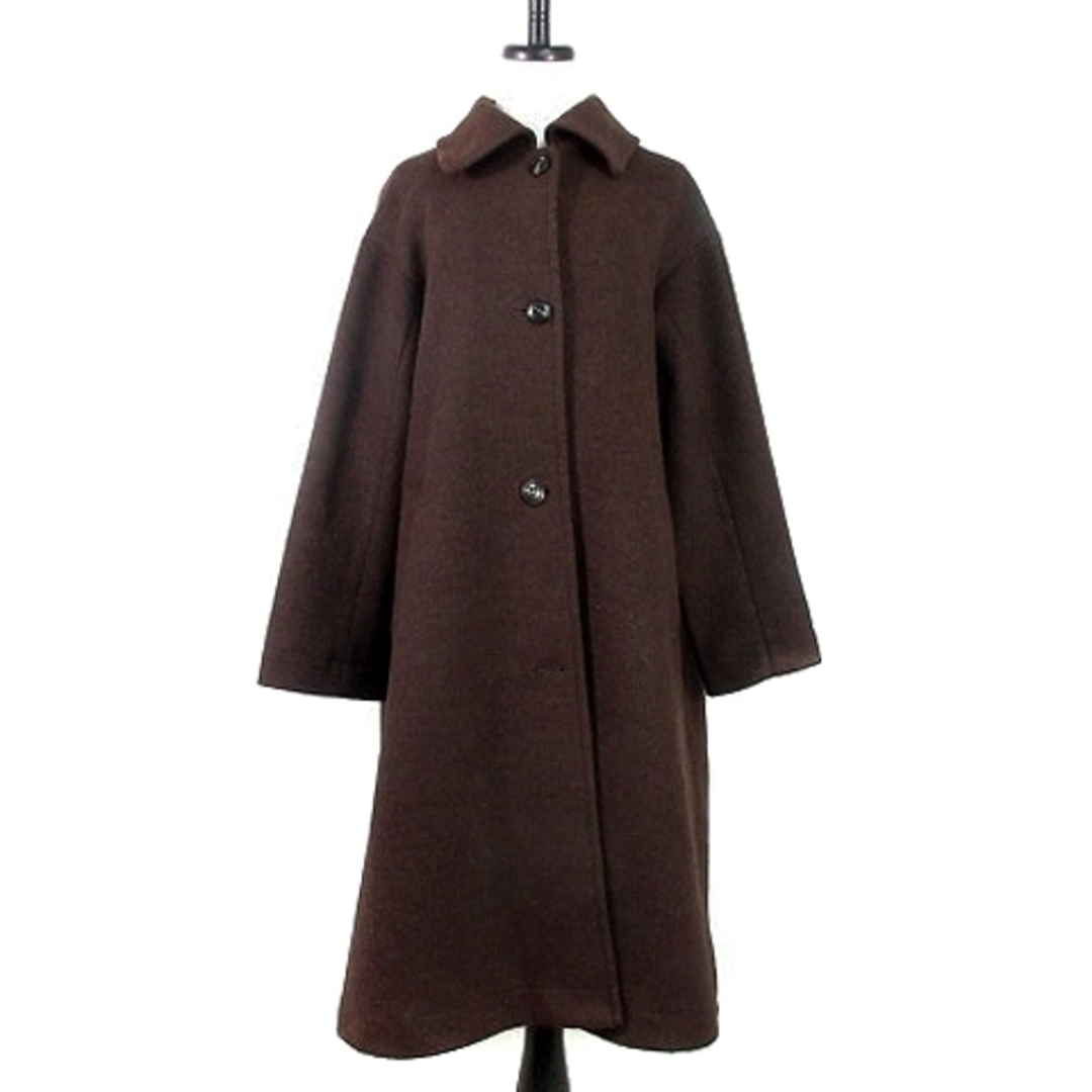 moussy(マウジー)のマウジー コート ステンカラー 長袖 ロング オーバーサイズ 1 茶 アウター レディースのジャケット/アウター(その他)の商品写真