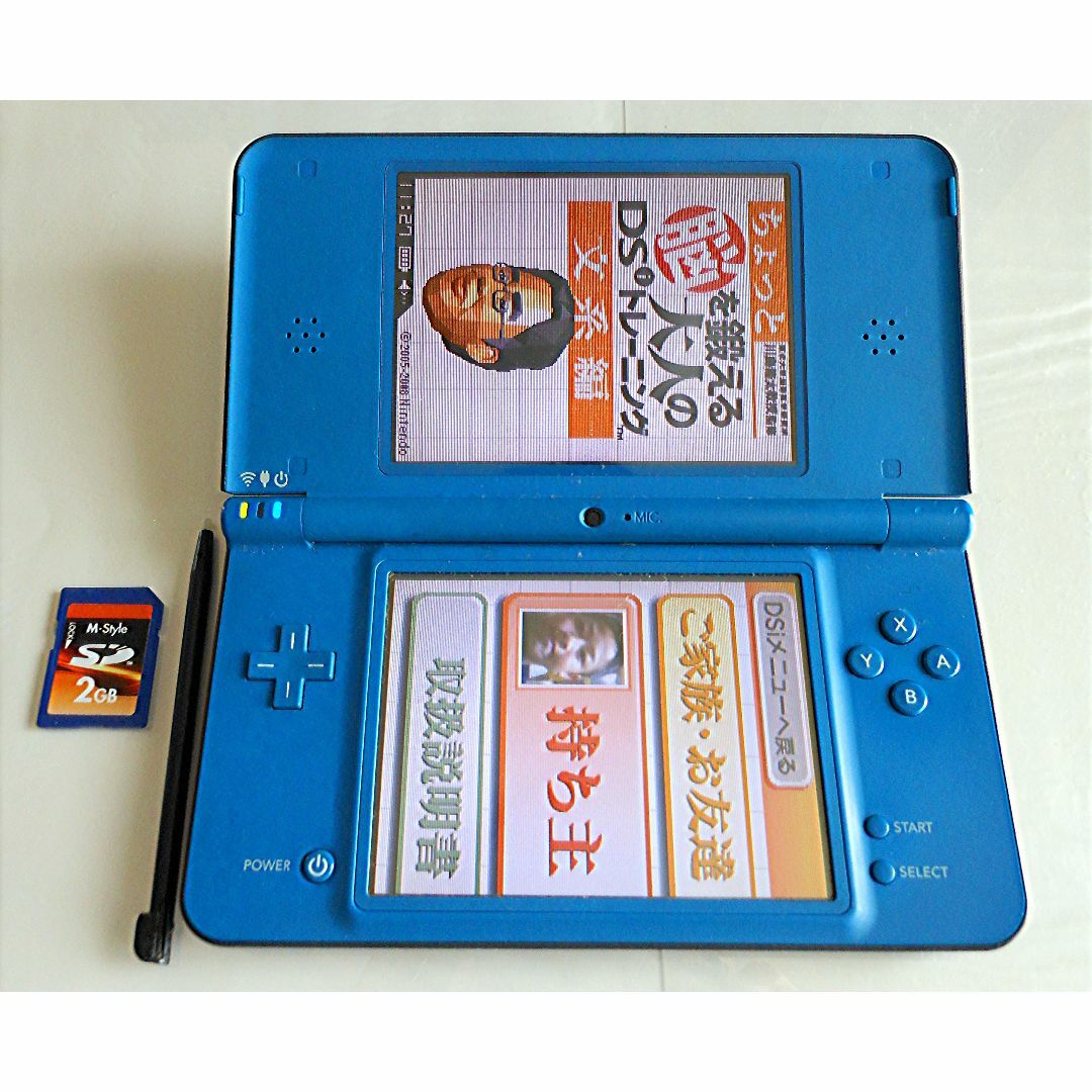 ニンテンドーDS(ニンテンドーDS)のココ様専用　Nintendo DSi LL ブルー 動作確認済02 エンタメ/ホビーのゲームソフト/ゲーム機本体(携帯用ゲーム機本体)の商品写真