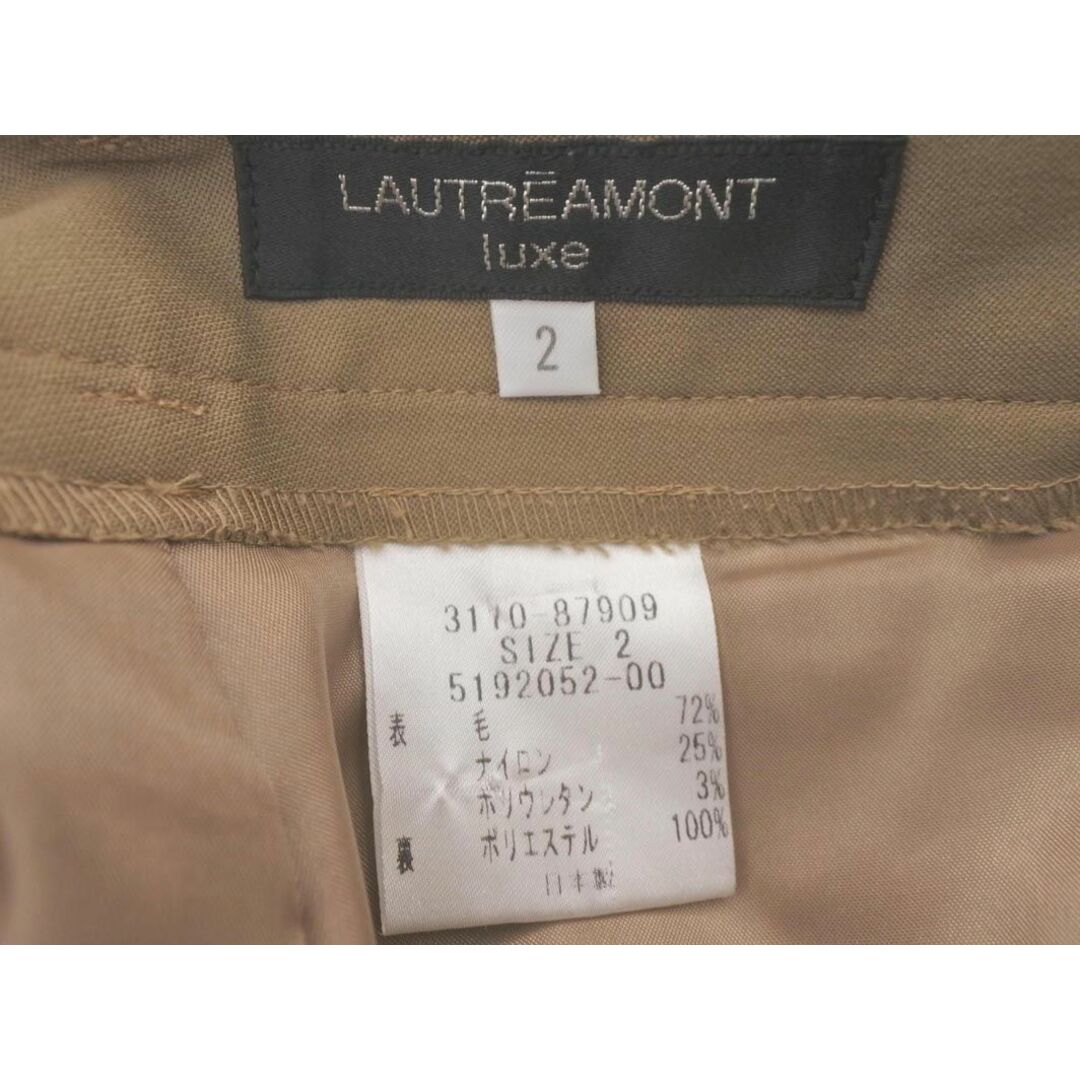 LAUTREAMONT(ロートレアモン)のLAUTREAMONT ロートレアモン ウール混 パンツ size2/ベージュ ◇■ レディース レディースのパンツ(その他)の商品写真