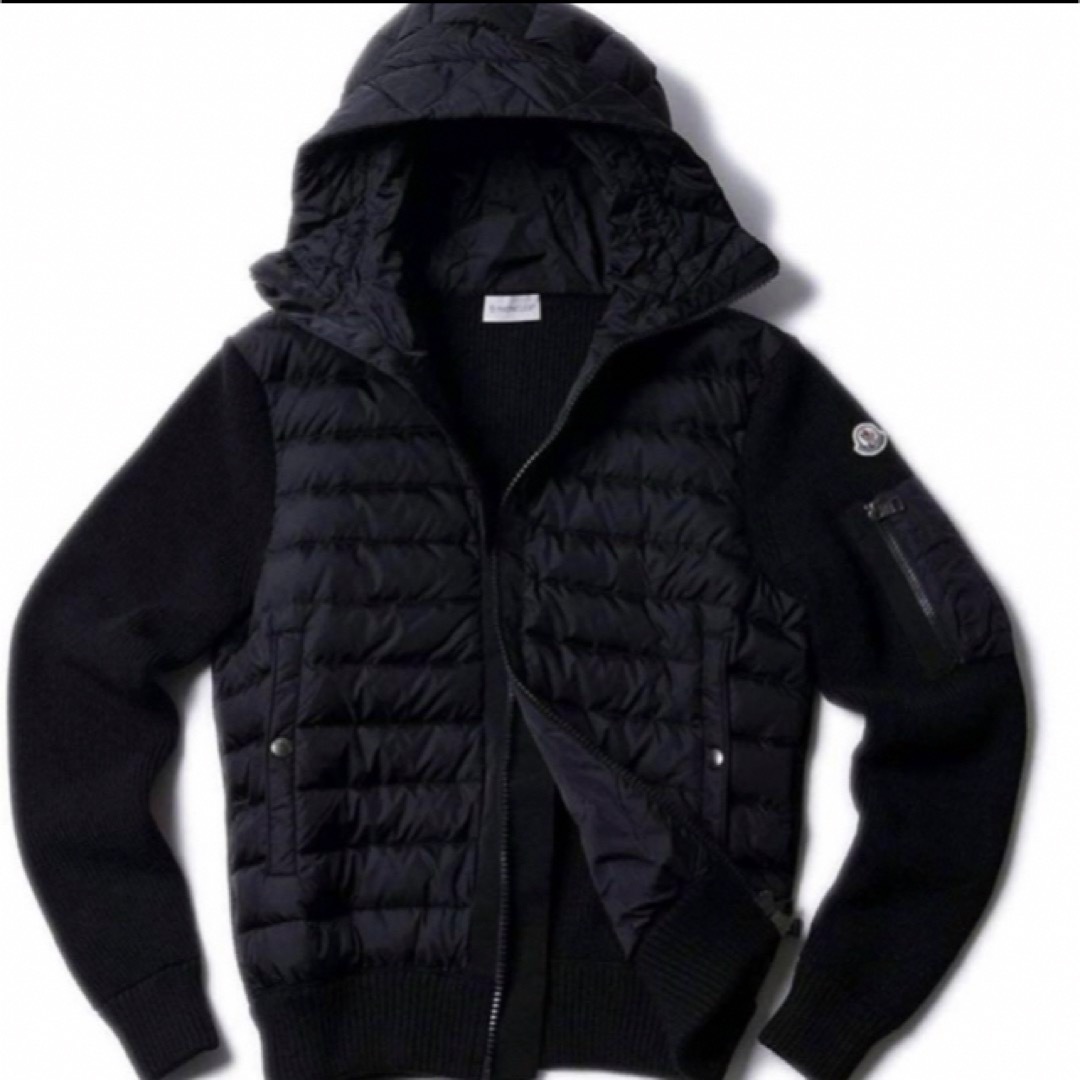 MONCLER(モンクレール)の★希少★MONCLER TRICOT ニット カーディガン ダウン Ｌ　入手困難 メンズのジャケット/アウター(ダウンジャケット)の商品写真