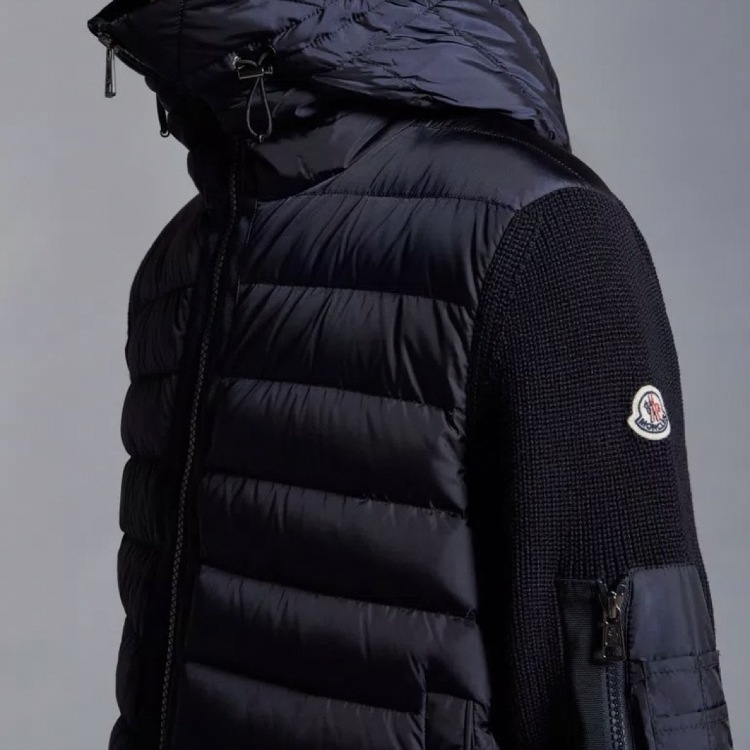 MONCLER(モンクレール)の★希少★MONCLER TRICOT ニット カーディガン ダウン Ｌ　入手困難 メンズのジャケット/アウター(ダウンジャケット)の商品写真