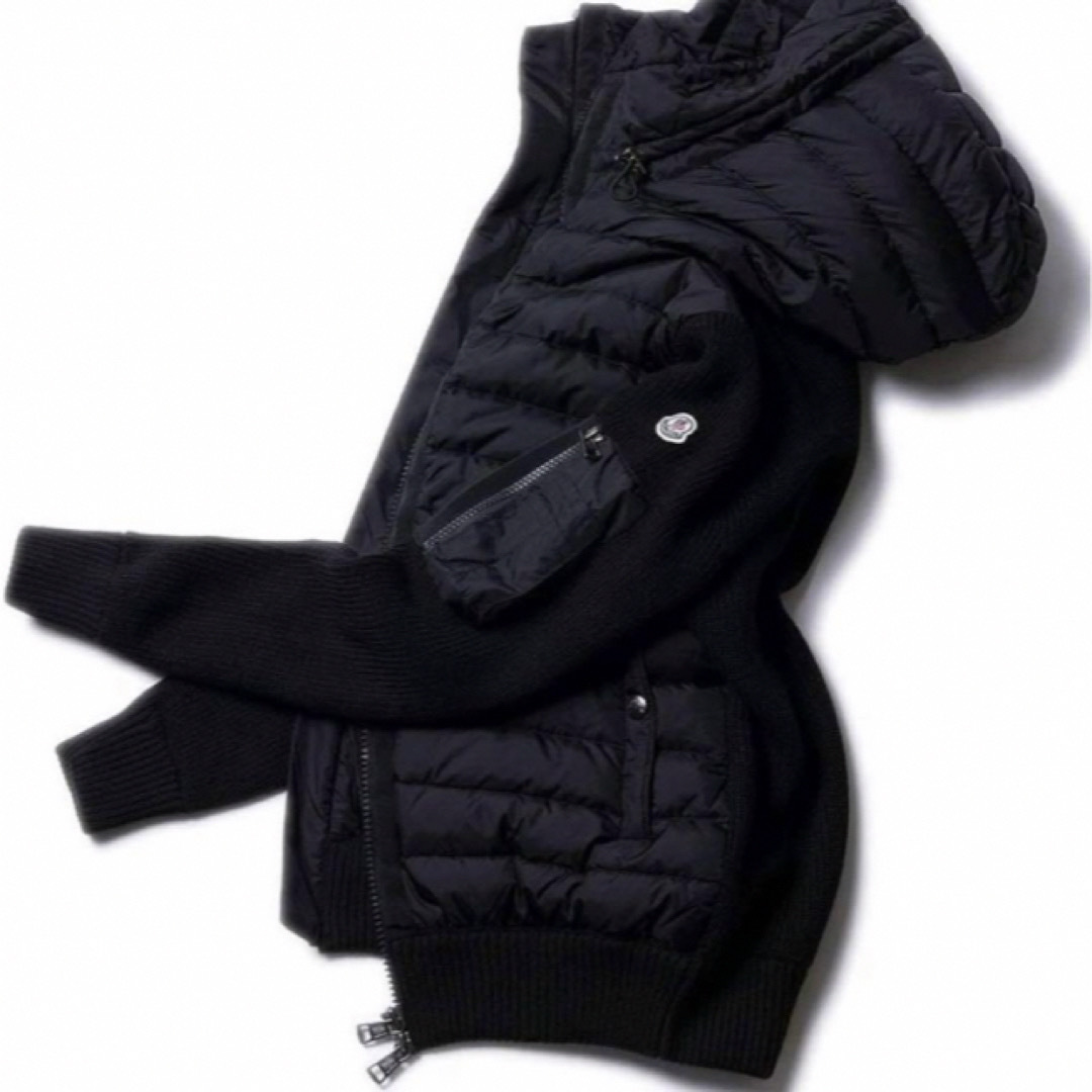 MONCLER(モンクレール)の★希少★MONCLER TRICOT ニット カーディガン ダウン Ｌ　入手困難 メンズのジャケット/アウター(ダウンジャケット)の商品写真