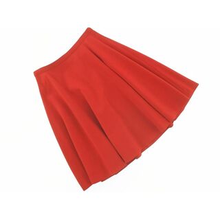 ボンメルスリー(Bon mercerie)のBon mercerie ボンメルスリー Aライン 台形 スカート size34/赤 ■■ レディース(ミニスカート)